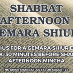 Shabbat Afternoon Gemara Shiur