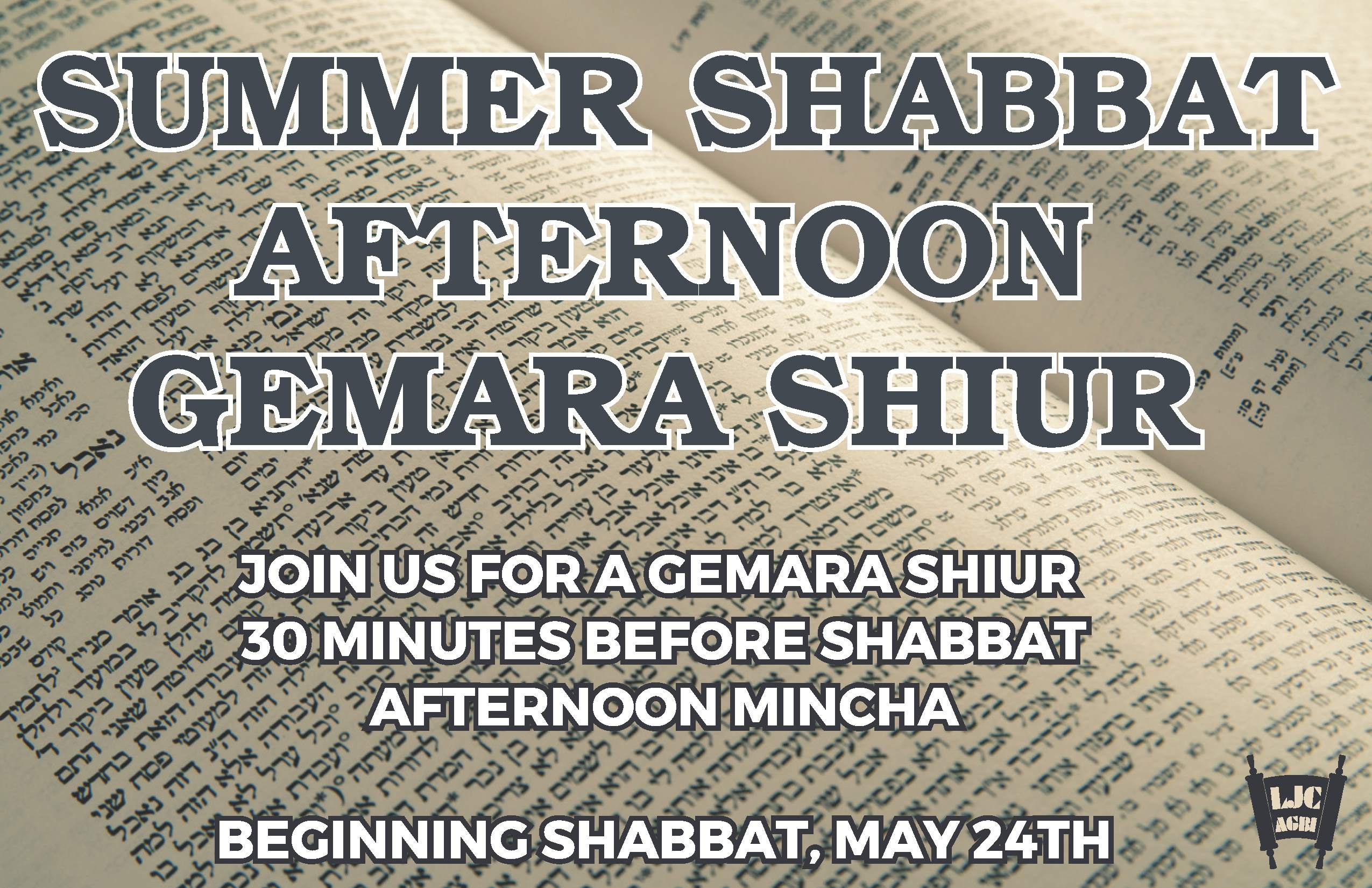 Shabbat Afternoon Gemara Shiur