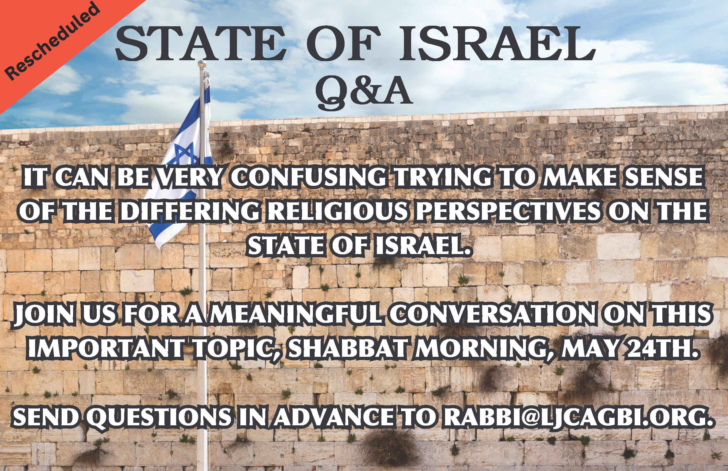 State of Israel Q & A