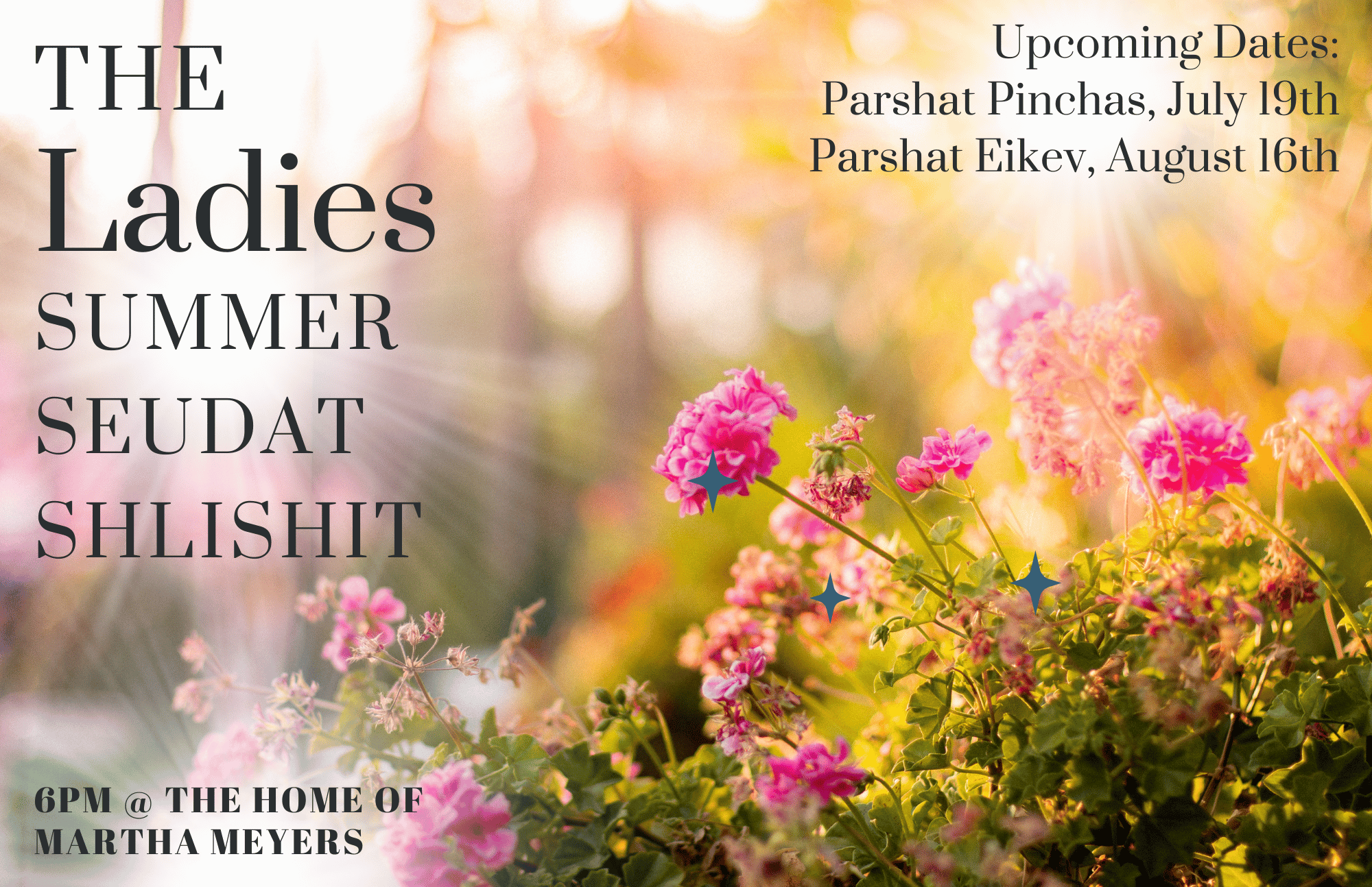 Ladies Summer Seudat Shlishit