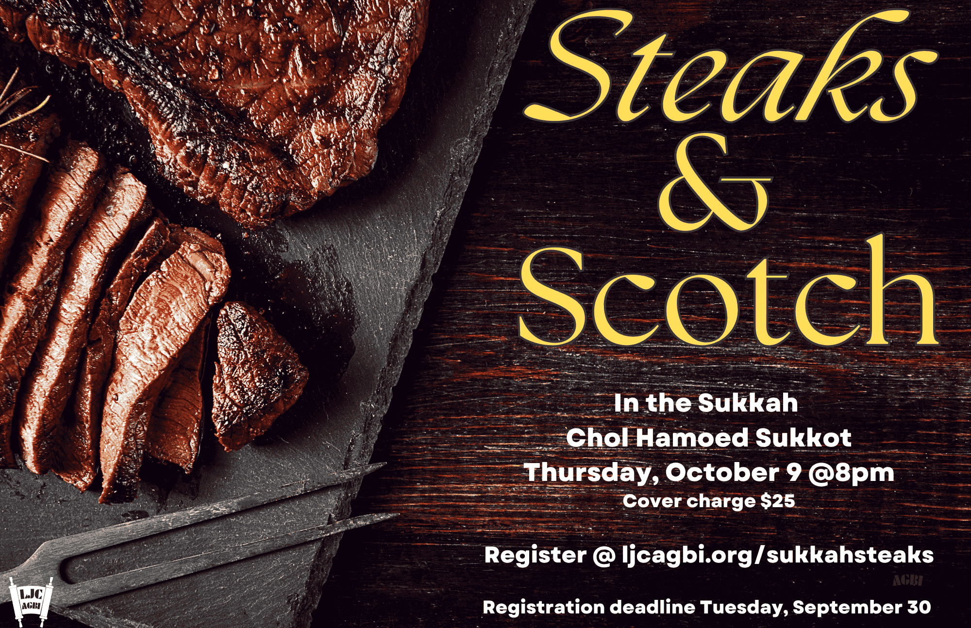 Steaks & Scotch in the Sukkah