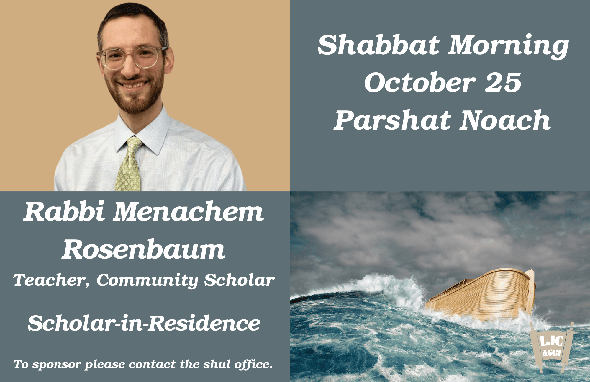 Rabbi Menachem Rosenbaum Scholar-in-Residence