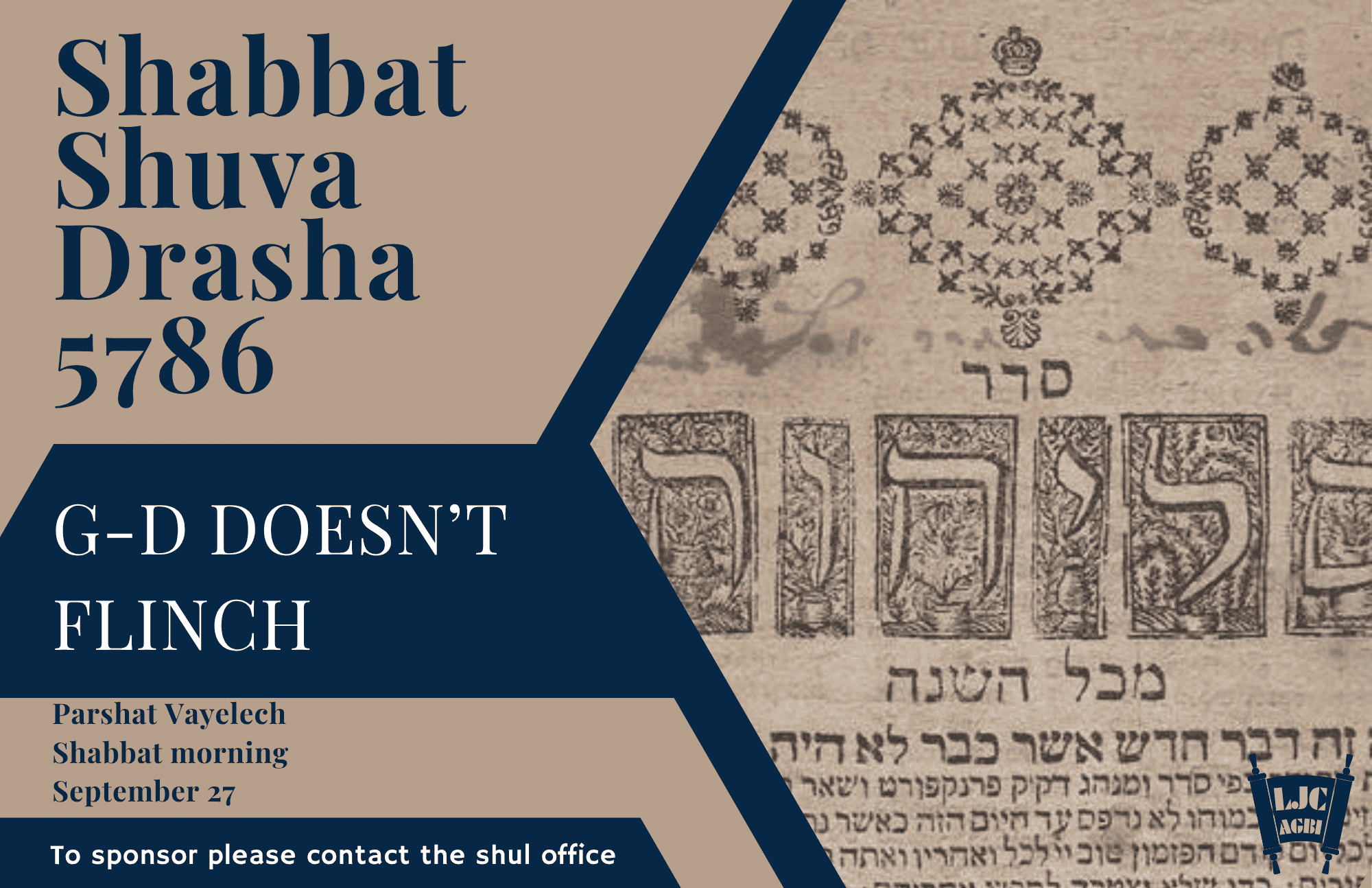 Shabbat Shuva Drasha